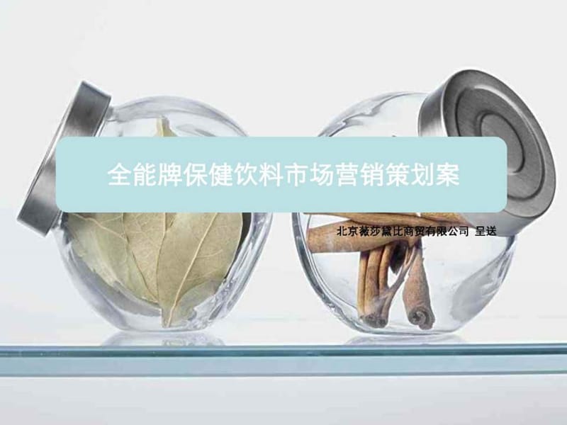 全能牌保健飲料市場營銷策劃案